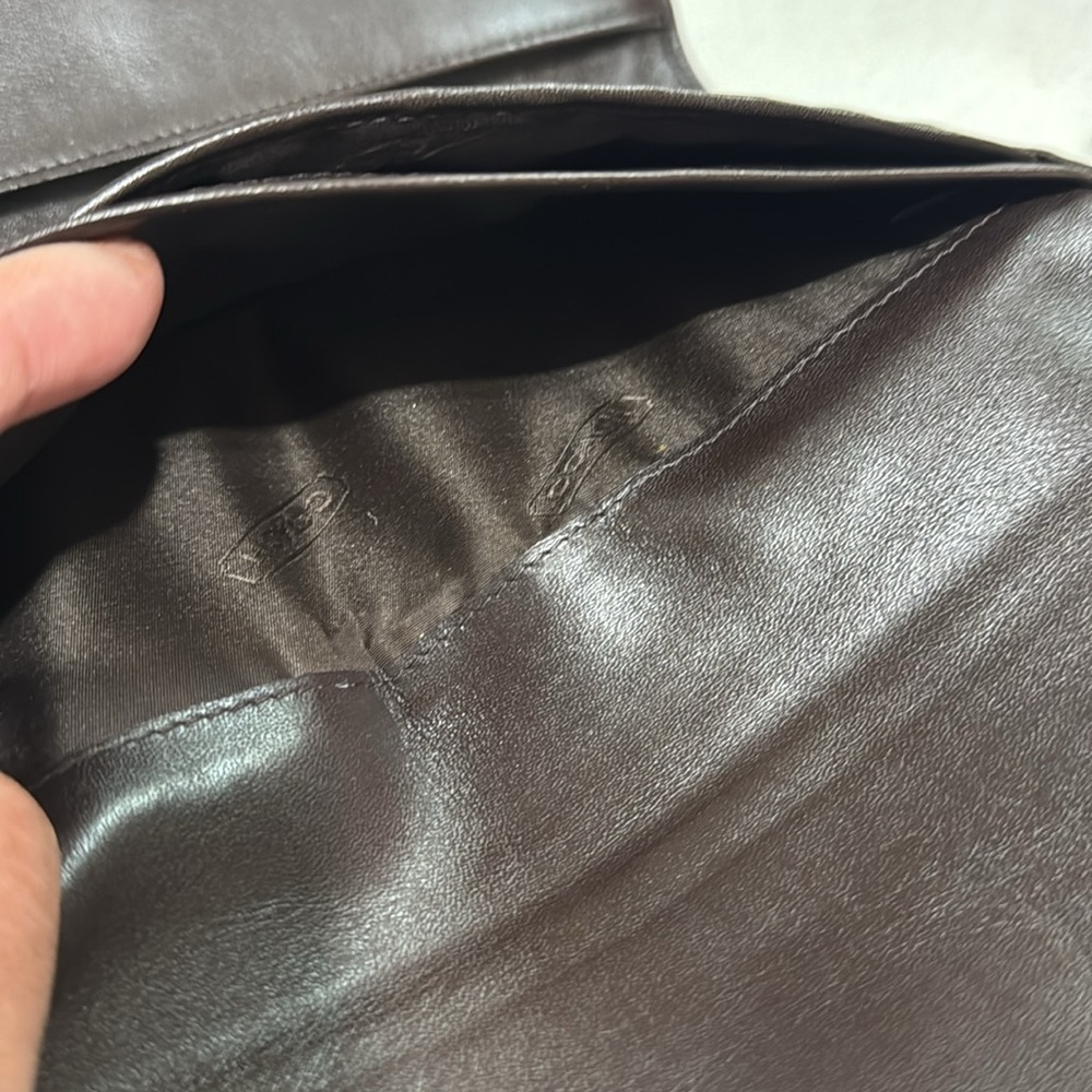 Coach Brown Monogram Wallet with Buckle Authentic - Picture 9 of 13